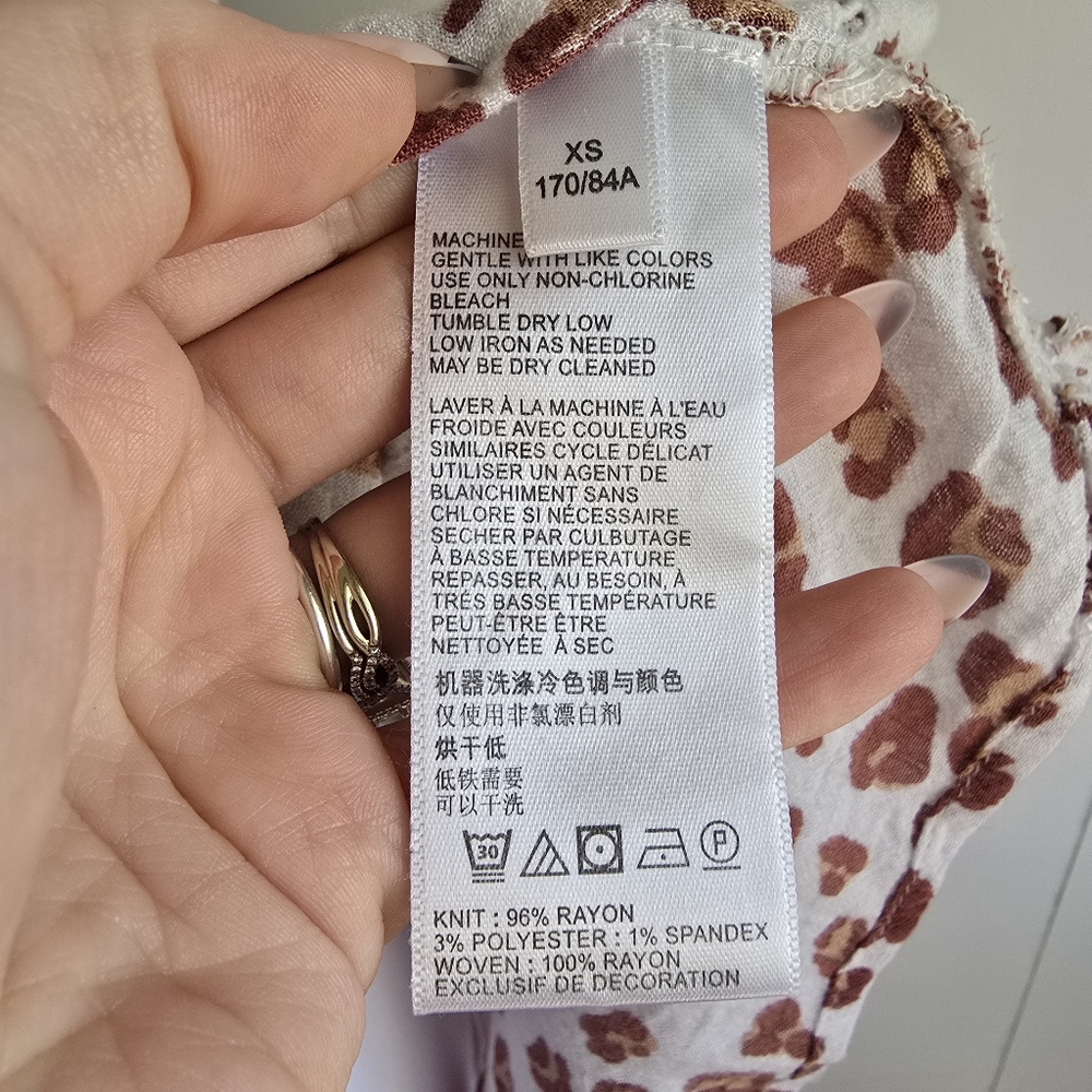 Anthropologie Leopard Print Long Tunic - Picture 6 of 7
